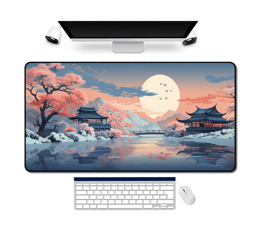 Peaceful Japan Desk Mat