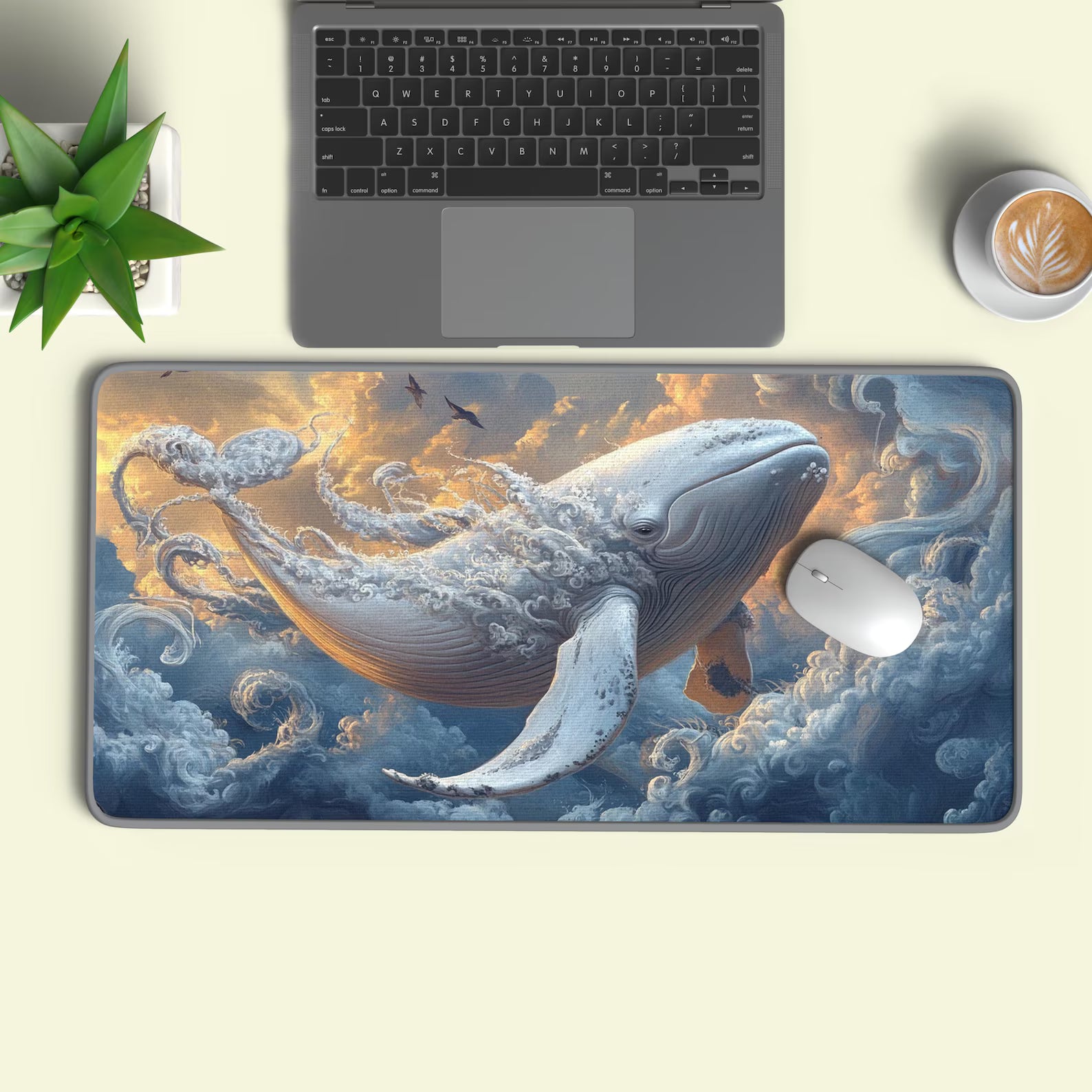 Majestic Whale Desk Mat
