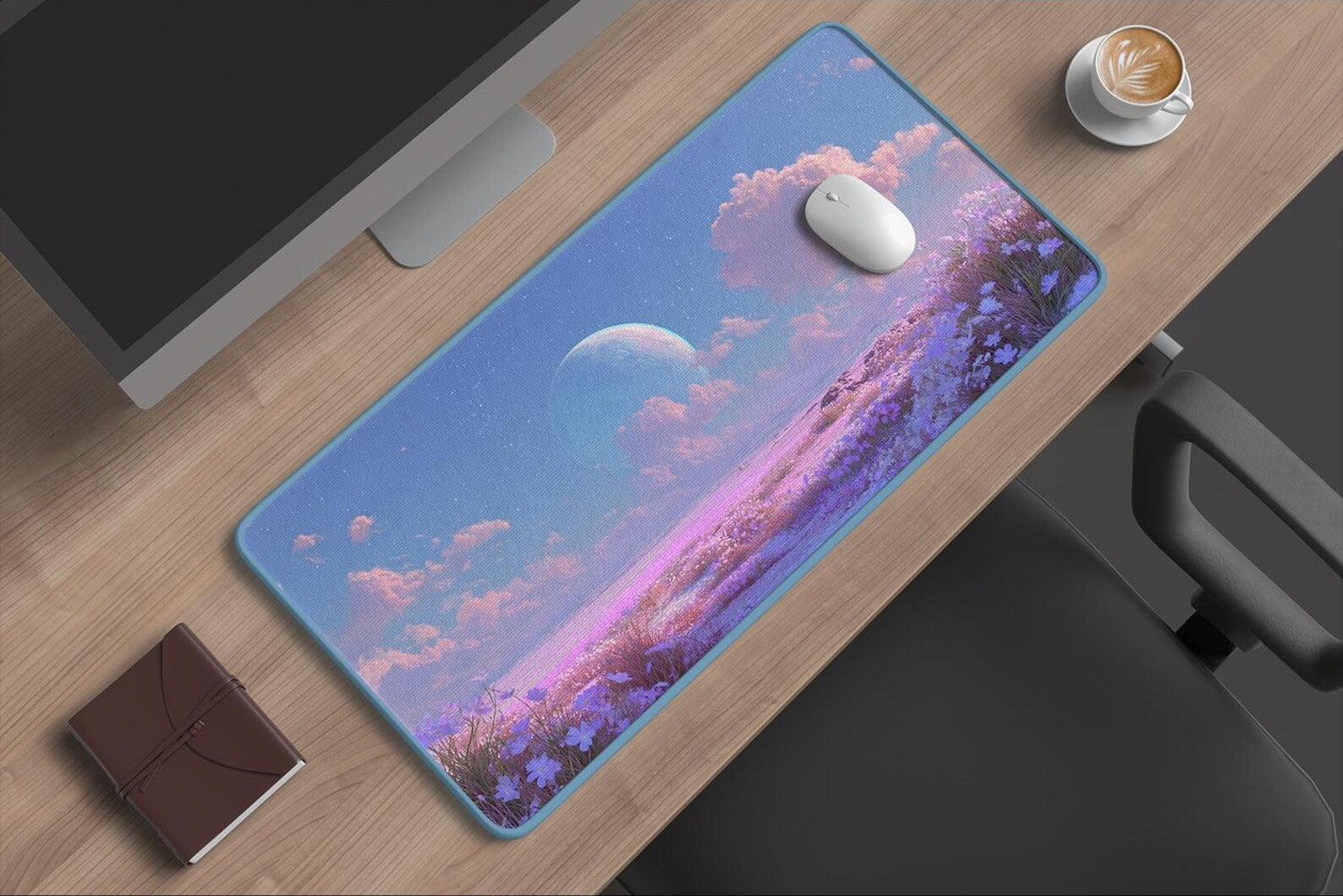 Pastel Galaxy Desk Mat