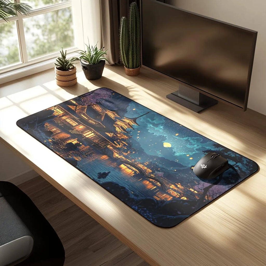 Ancient Village Desk Mat