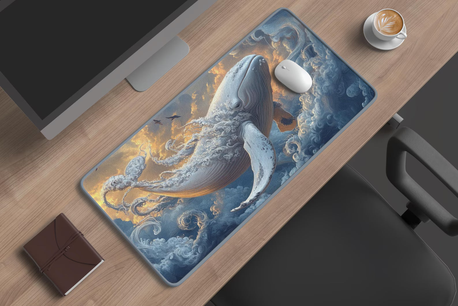 Majestic Whale Desk Mat