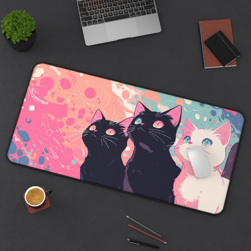 Kawaii Cats Desk Mat