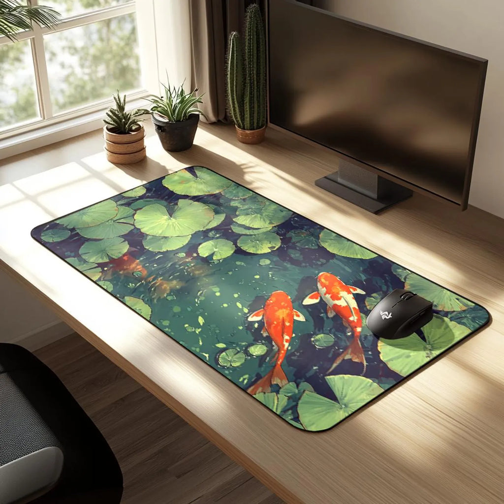 Koi Fish Desk Mat