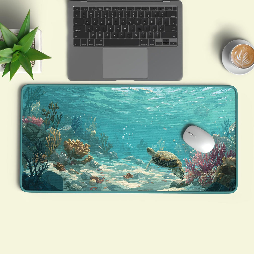 Vibrant Ocean Desk Mat