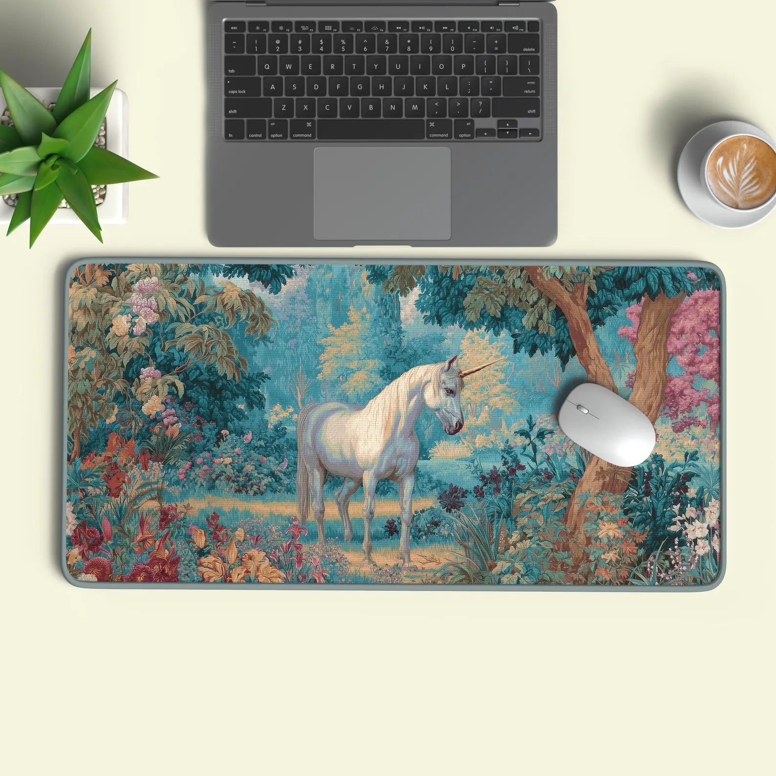 Medieval Unicorn Desk Mat