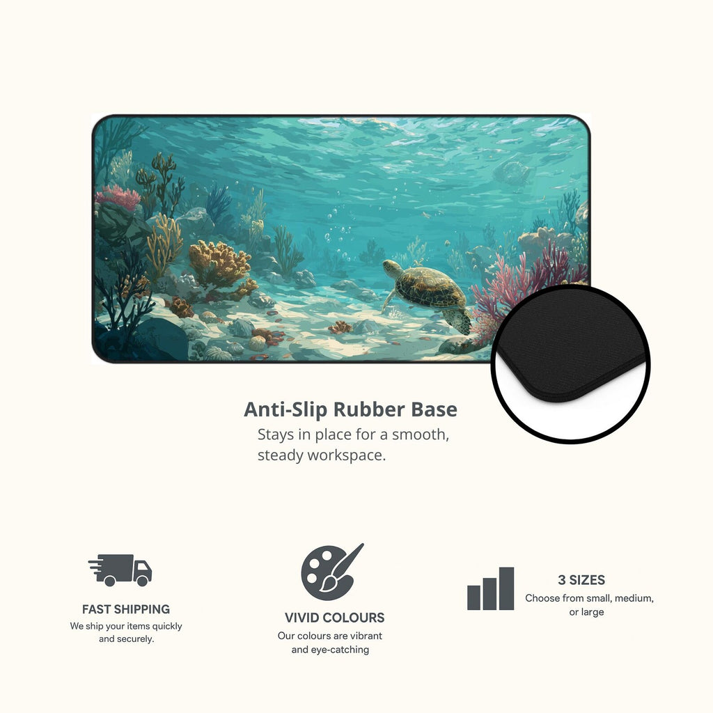 Vibrant Ocean Desk Mat