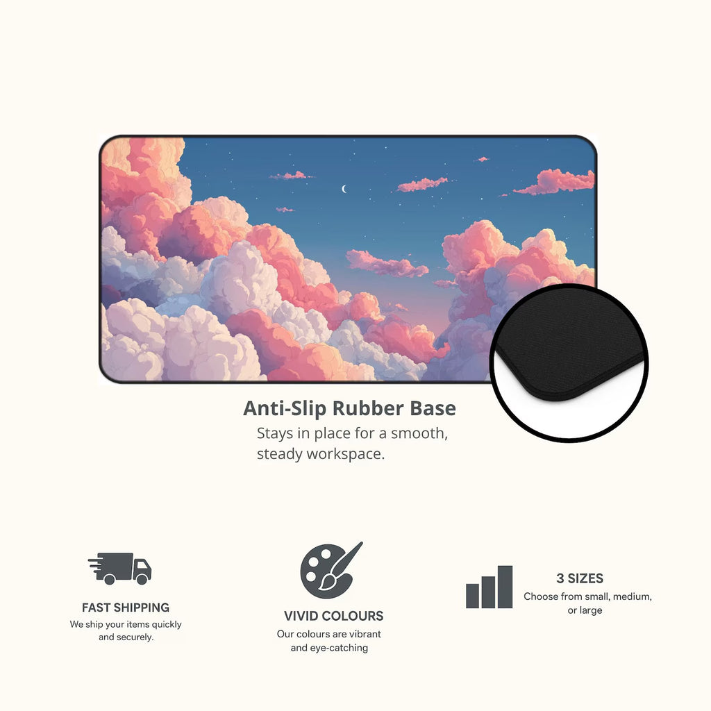 Pink Sky Desk Mat