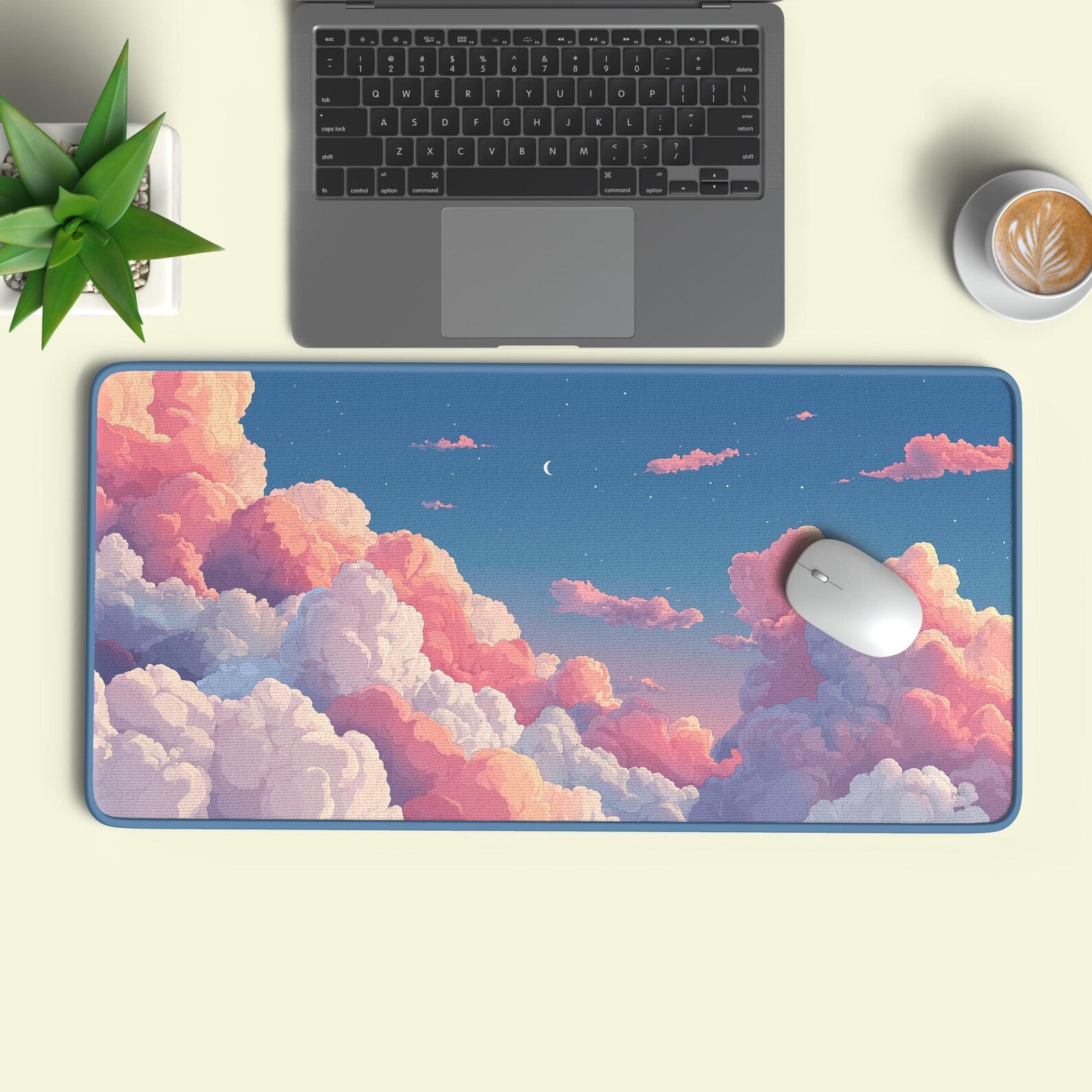 Pink Sky Desk Mat