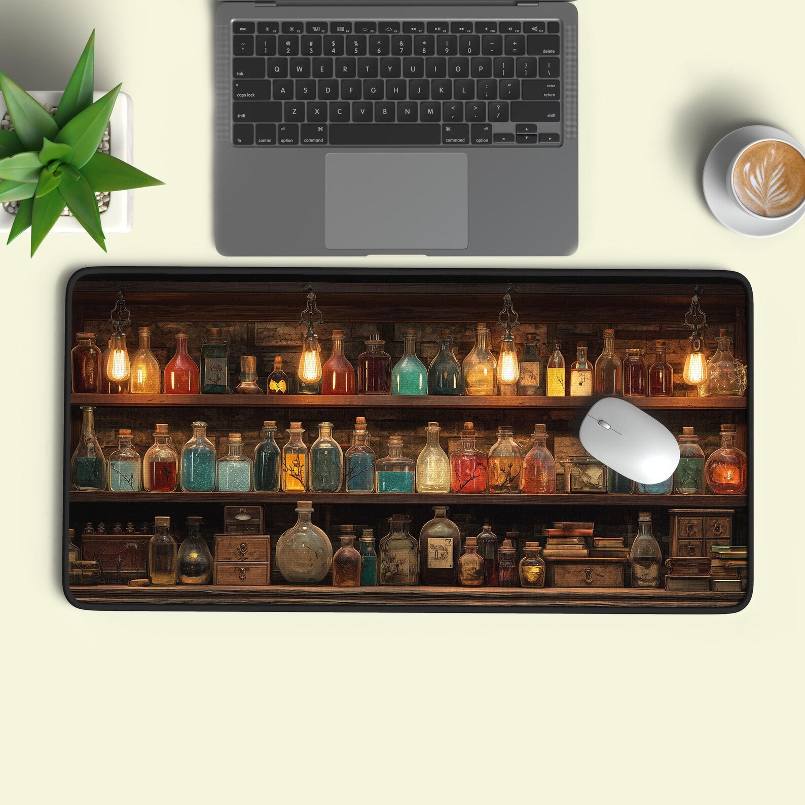 Apothecary Shelf Desk Mat