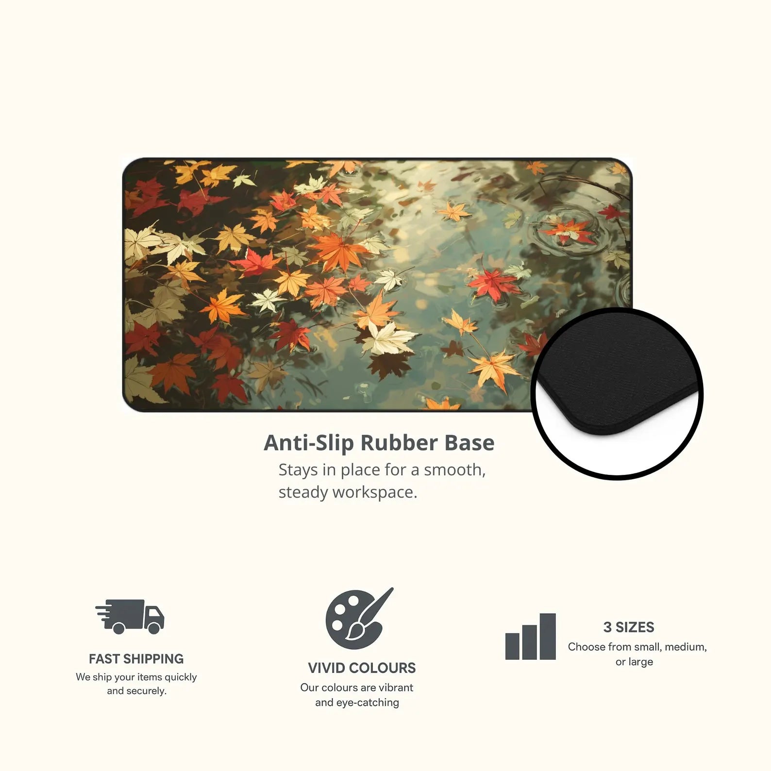 Fall Pond Desk Mat